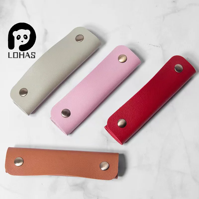 1PC Leather Luggage Bag Handle Wrap Replacement Strap For Suitcase Grip Protective Cover Shoulder Strap Pad Grip Bag Accessories