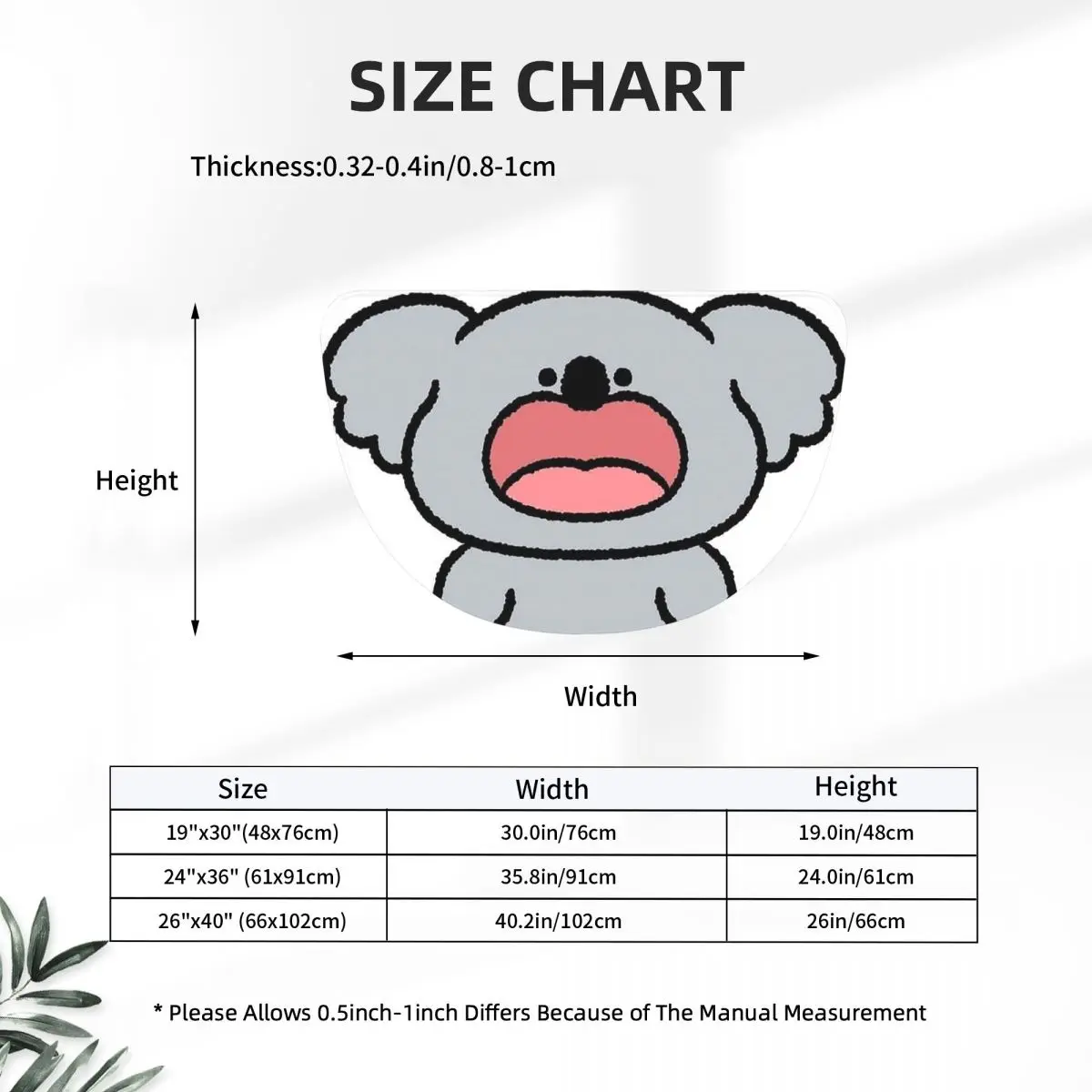 Animal Meme Koalas Soft Flannel Half Round Doormat Non Slip Bathroom Mat Absorbent Floor Carpet for Living Room