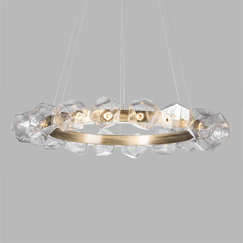 

G4 LED Modern Glass Art Stone Round Designer Suspension Luminaire Lampen Pendant Lamp.Pendant light For Dinning Room