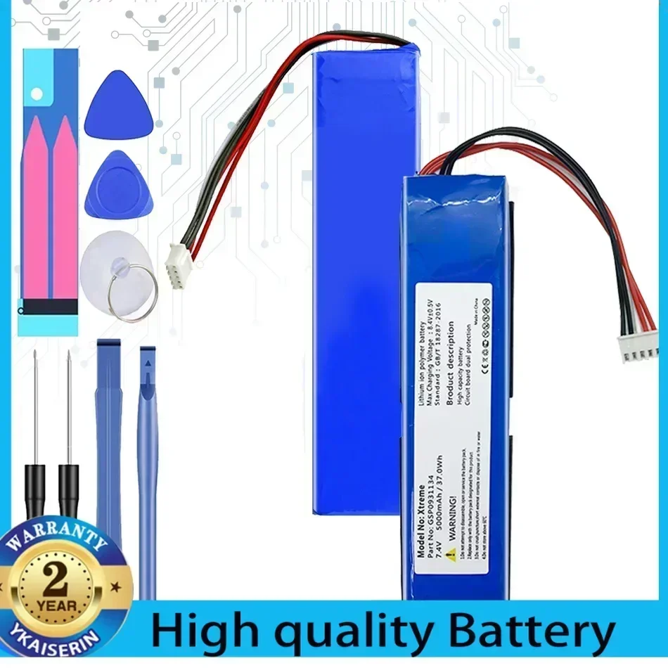 5000mAh Rechargeable GSP0931134 Li-ion Battery with Tools for JBL XTREME Bluetooth Speaker Portablet Batteries Warranty + Track