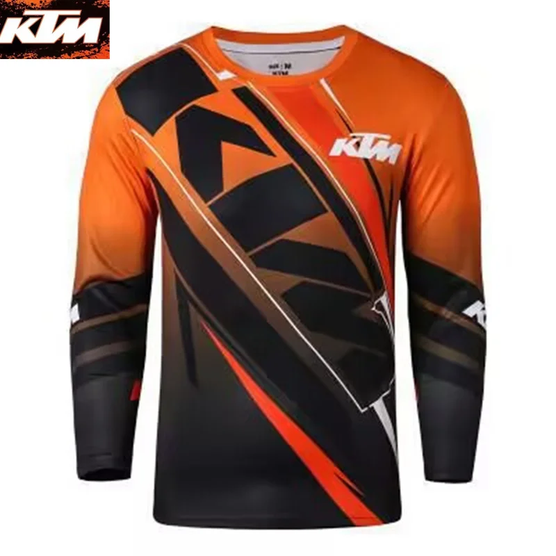 KTM Summer Youth Motorcycle Mountain Bike Enduro Downhill Jersey MTB Offroad MX Bicycle Shirt Cross Country Mountain T-shirt