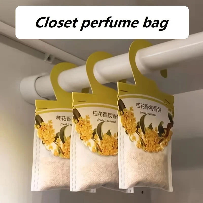 Wardrobe fragrance bag, can be hung to store deodorants, anti mold air fresheners, floral fragrance, and long-lasting fragrance