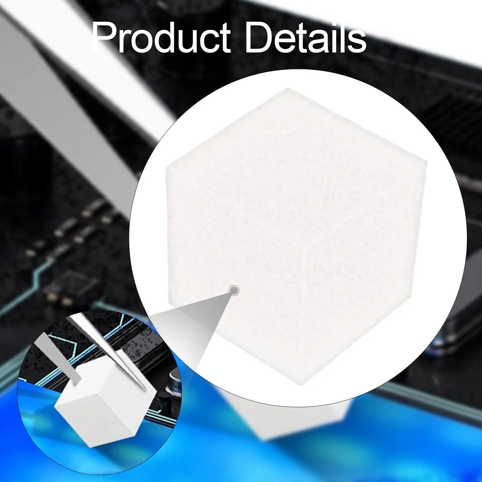500 Pieces Nano Cleaning Sponges Wiping Tools Strong Adsorption High Density Nano Sponges for Mobile Phone Screen Motherboard