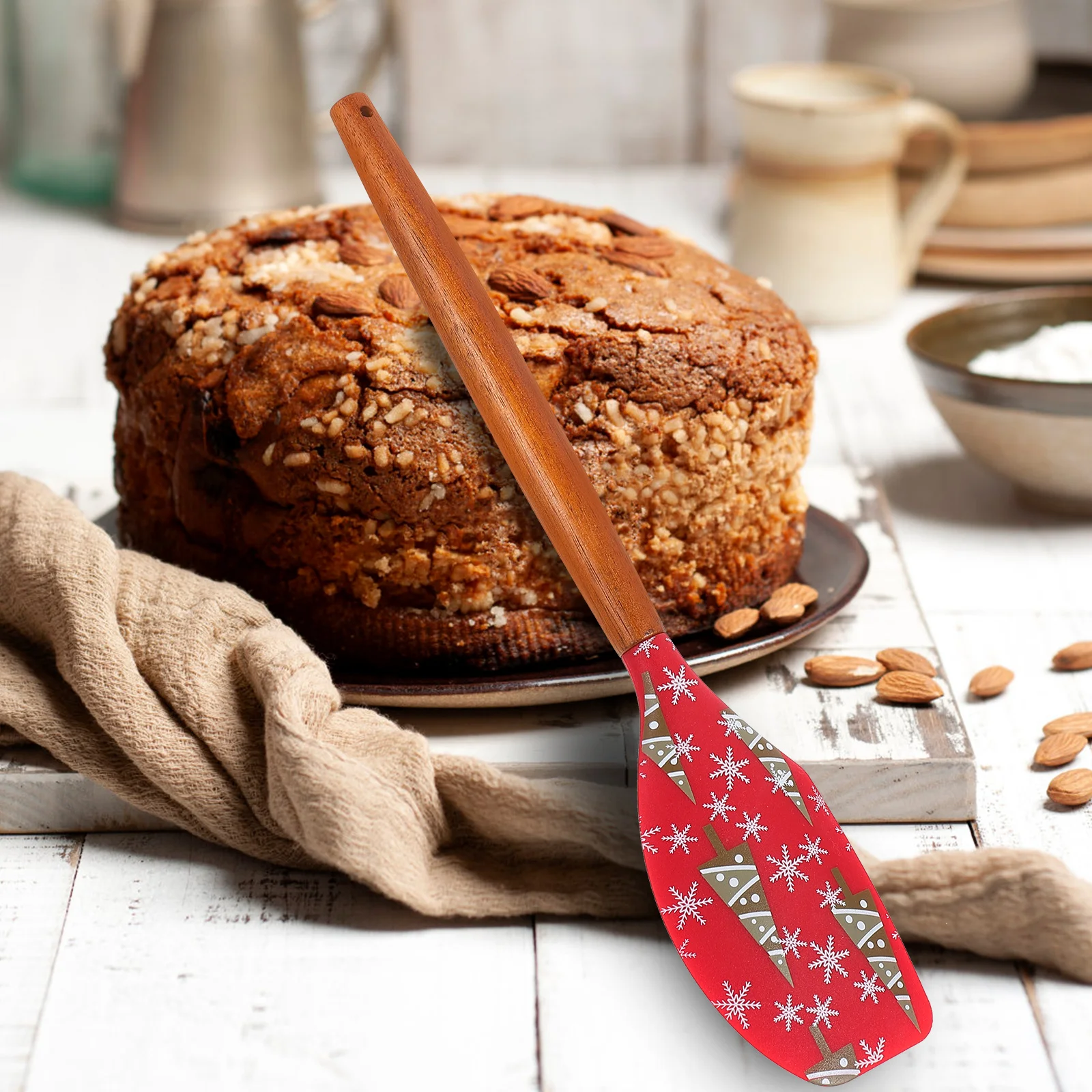 

2Pcs Reusable Baking Spatula Silicone Smooth Edge Kitchen Utensils for Cream Butter Scraping Cake Decorating Baking Accessories