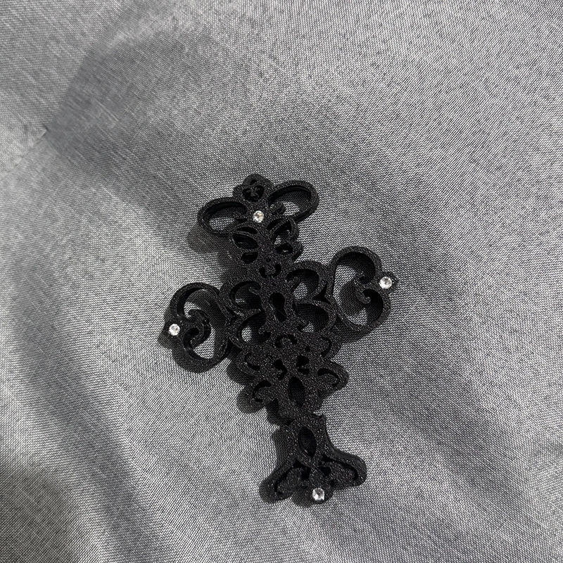 Y2k Hohlkreuz-Kartenhalter-Halskette, mintgrünes Perlenband, Gothic Harajuku Trendy Accessoire für den täglichen Look von Mädchen – Detail 12