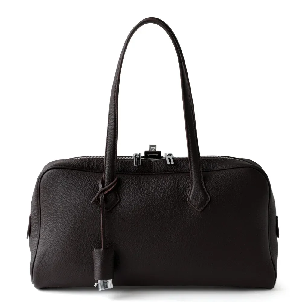 Premium First-layer Togo Cowhide Large-capacity Commuting Leisure Versatile Single Shoulder Portable Leather Women's Bag