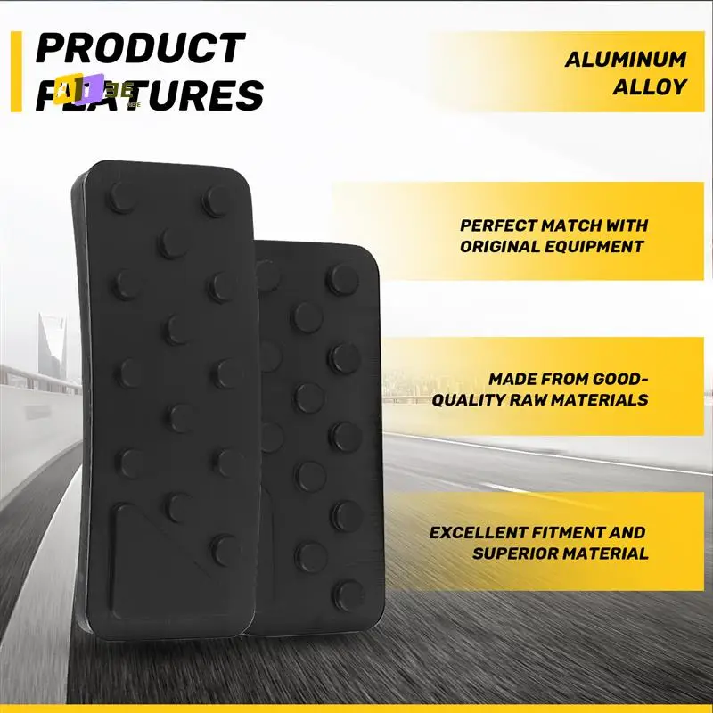 

A03E-For Dodge Durango Jeep Grand Cherokee 2011-2021 No Drilling Aluminum Brake And Accelerator Pedal Covers