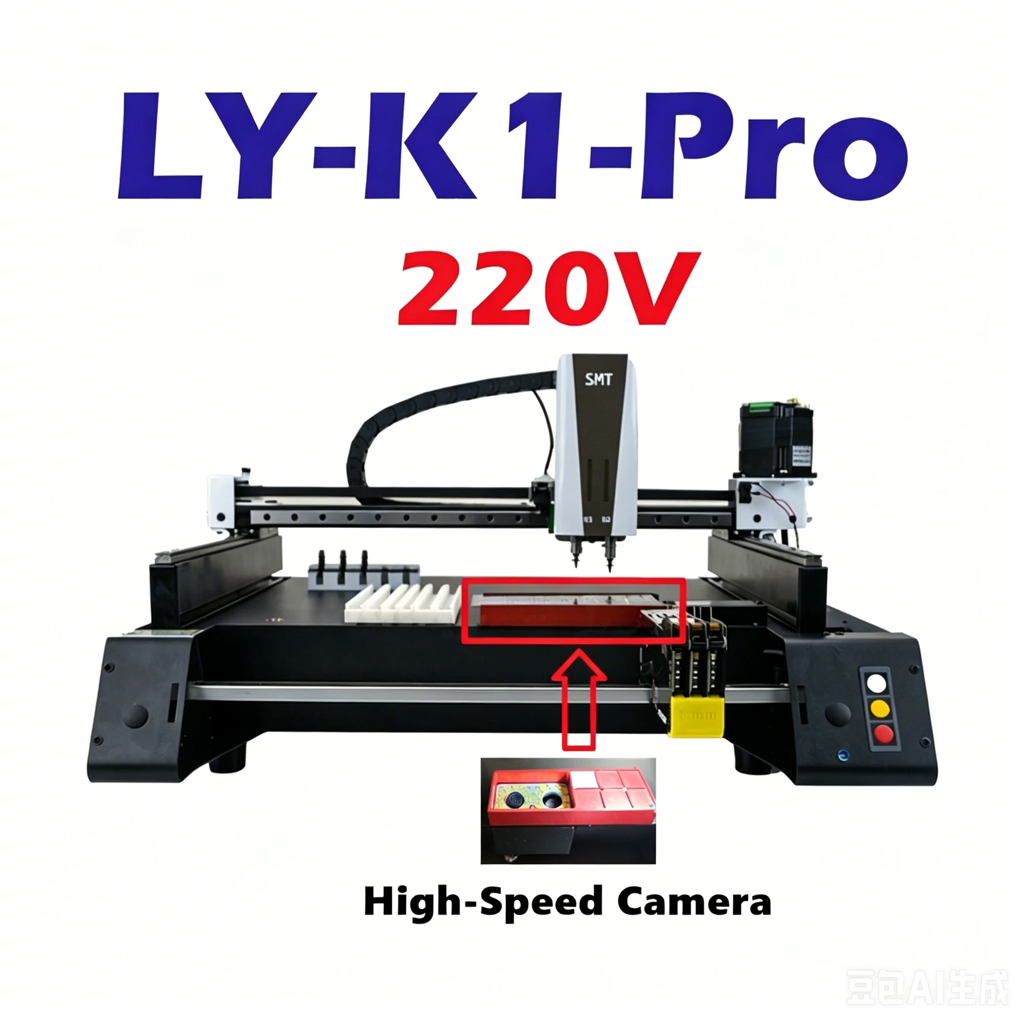 K1 Pro K1 Automatic Pick and Place Machine Visual SMT Device Chip Mounter SMD BGA Rework Station for PCB Assembly Line Use 220V
