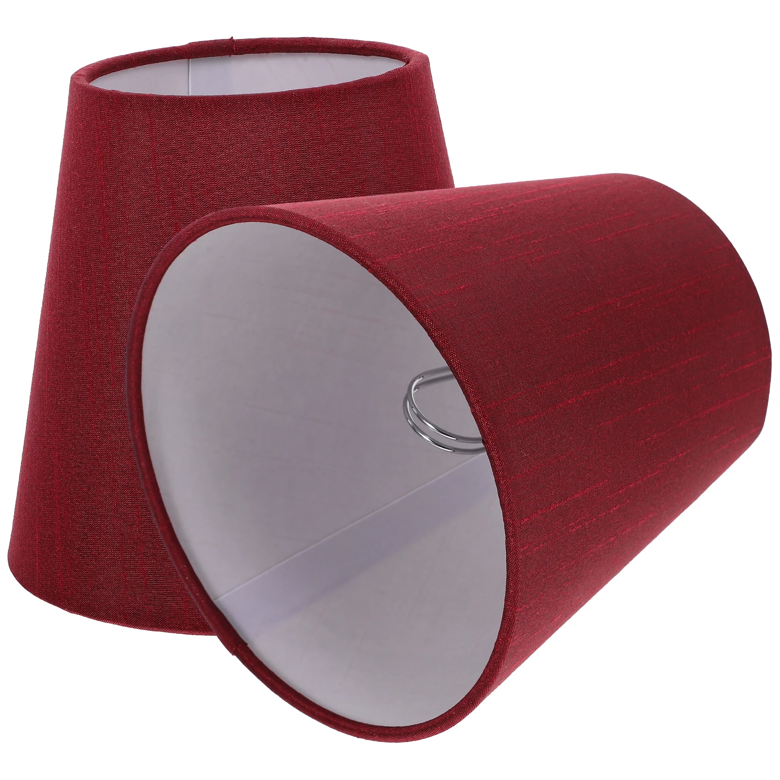

2Pcs Lamp Shade Cover Indoor Light Shade Clip on Bulb Fabric Small Lampshade for Wall Table Floor Pendant Lamp
