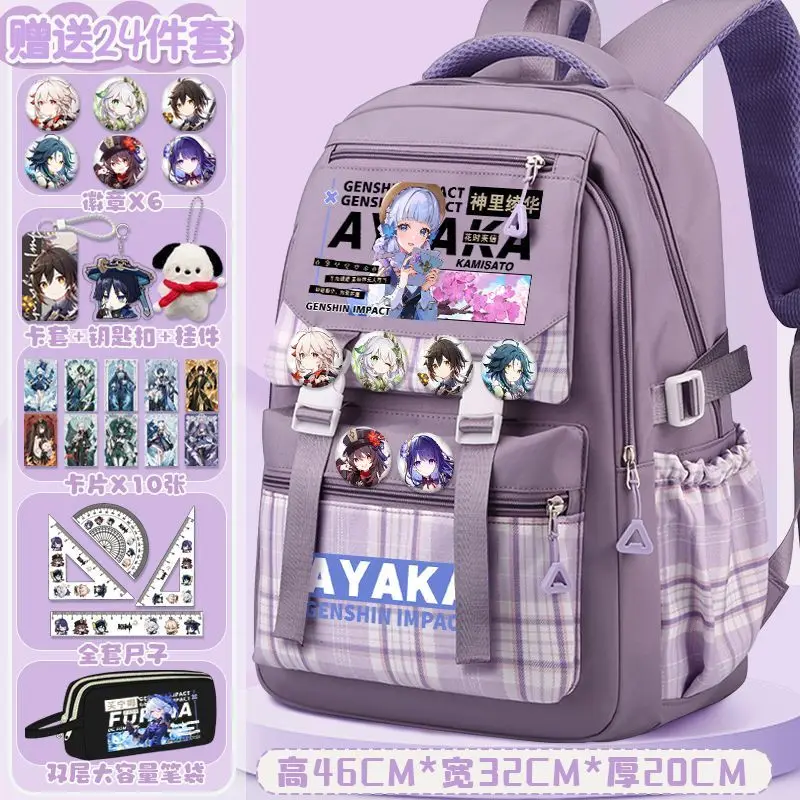 

In Stock 2025 GS Impact Anime Game Cos Wriothesley Raiden Shogun Tartaglia Venti Etc. Unisex Daily Commuting Backpack Prezzie