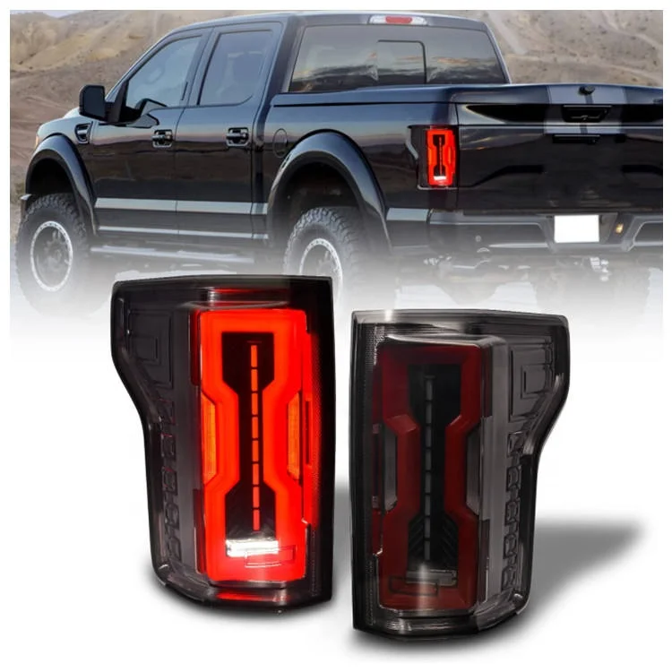 LED Tail Lamp Smoke Cover Car Accessories Pick-up Lights for Ford F150 2015-2020 High-quality LED Headlights