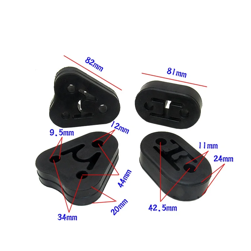 1pcs 2 Models Exhaust Pipe rubber hangers for Chinese DONGFENG JOYEAR X3 X5 Auto car motor parts