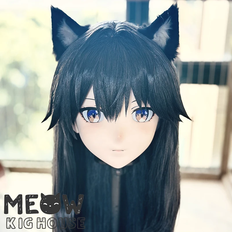

(MEO504) Customize Handmade Full Head Lockable Crossdress Male to Female Japanese Cartoon Anime Game Character Kigurumi Mask