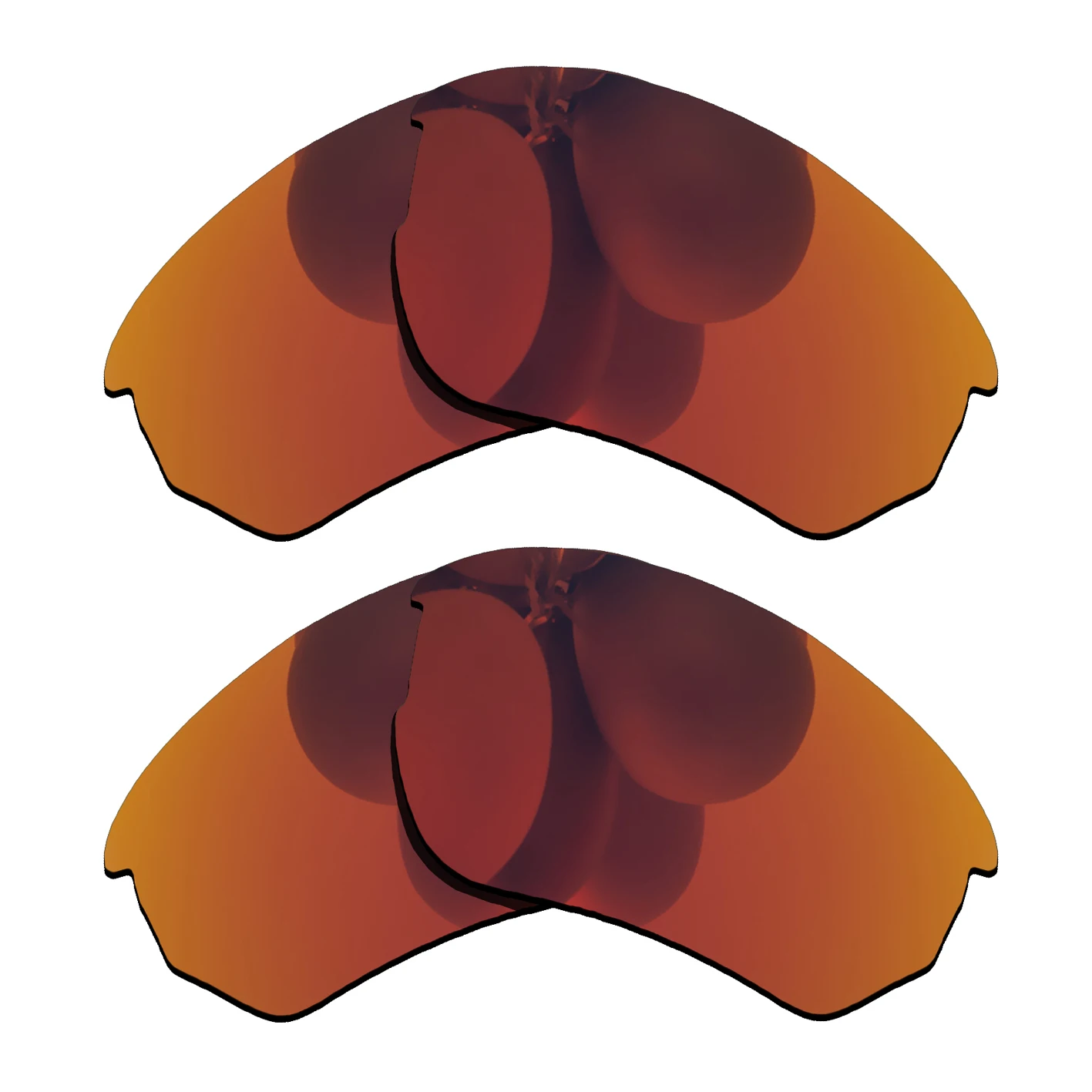 Fire Red & Fire Red Lenses Replacement For-Oakley Flak Beta Polarized Sunglasses