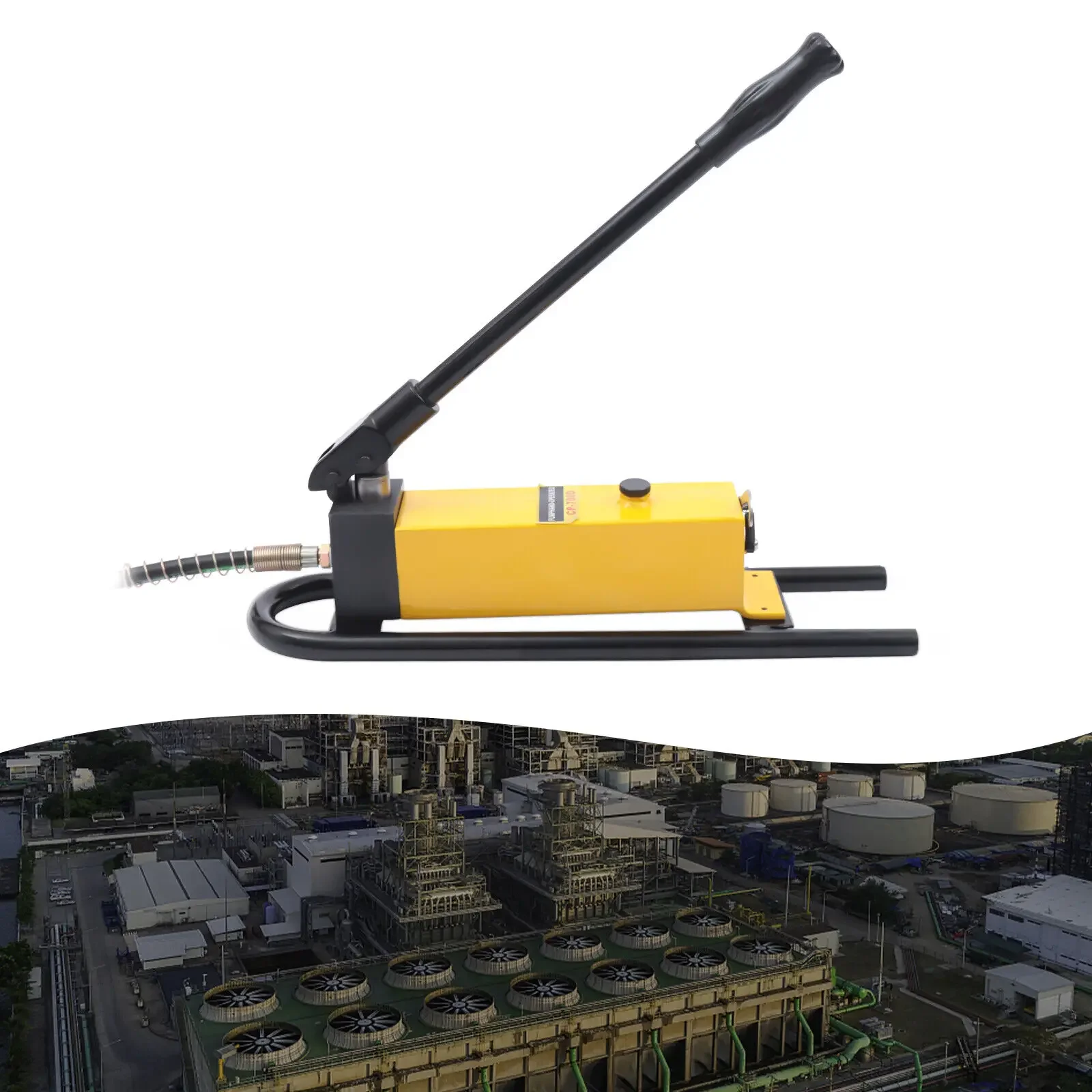Pompa idraulica manuale 1500CC a pressione 70Mpa a semplice effetto con stantuffo addensato