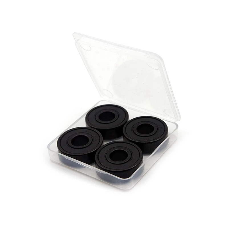 16X High-Speed 608RS Hybrid Black Ceramic Bearings Skateboard Bearings Ceramic Plastic Arc 608 Bearings