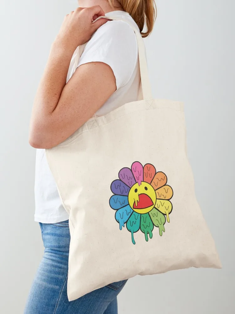 

sad flower Tote Bag canvas shopping bag Handbags women hand bags university shopper bag