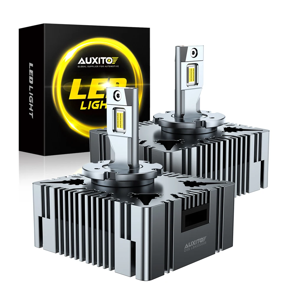 

AUXITO 2 шт. D5S D1S Светодиодные фары D3S Canbus Лампы 30000LM D4S D2S D8S LED 120 Вт Супер яркие D1R D4R D2R D3R Лампа серии D