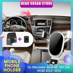 Car Mobile Phone Holder for Mercedes-Benz ML 350 250 W166 2012~2014 2013 GPS Air Vent Clip Cell Stand Support Accessories iPhone