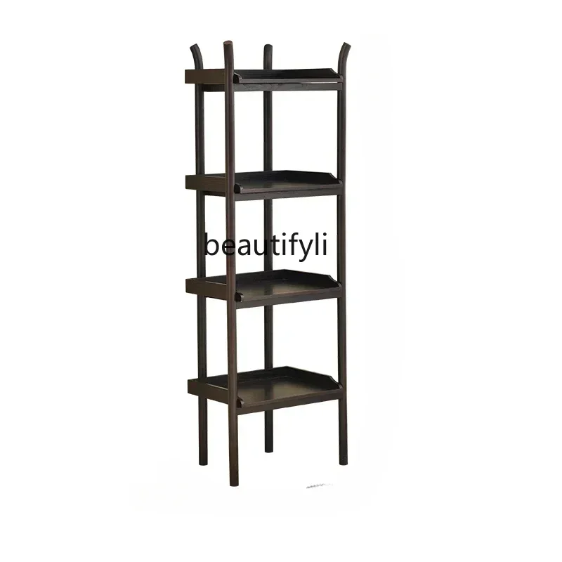 

55New Chinese Style Solid Wood Storage Rack Decoration Shelf Floor Zen Flower Stand Indoor Jardiniere