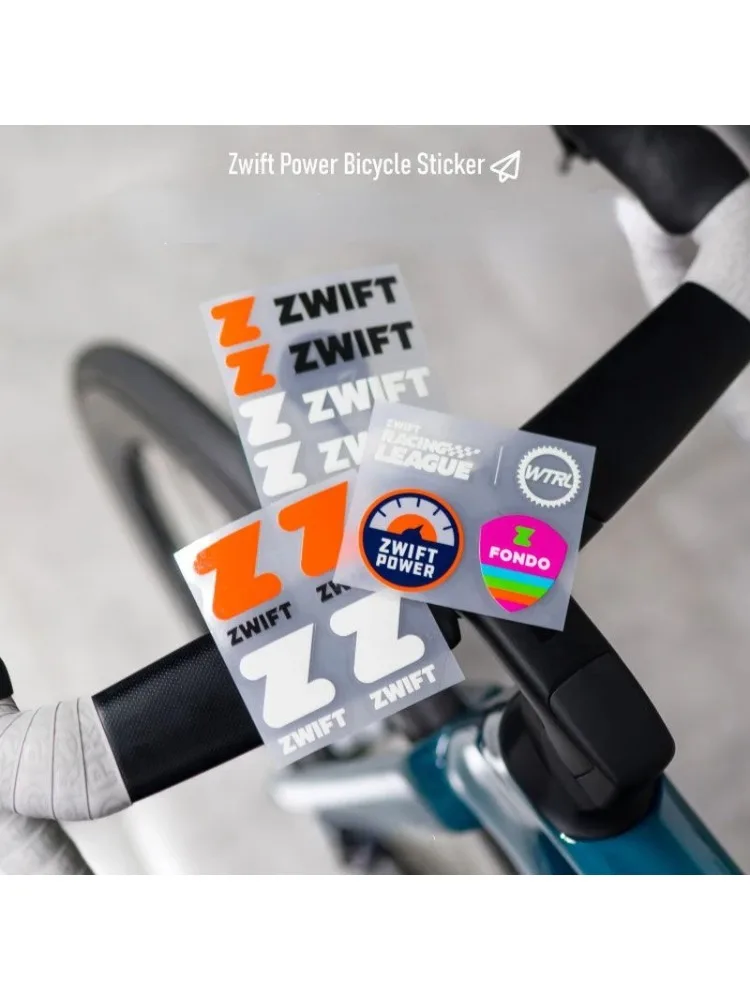 AliExpress Zwift DIY Bicycle Frame Top Tube Sticker MTB Road Bike Helmet Decorative Decals Cycling Repair Scratch Paste Cycle Accessories