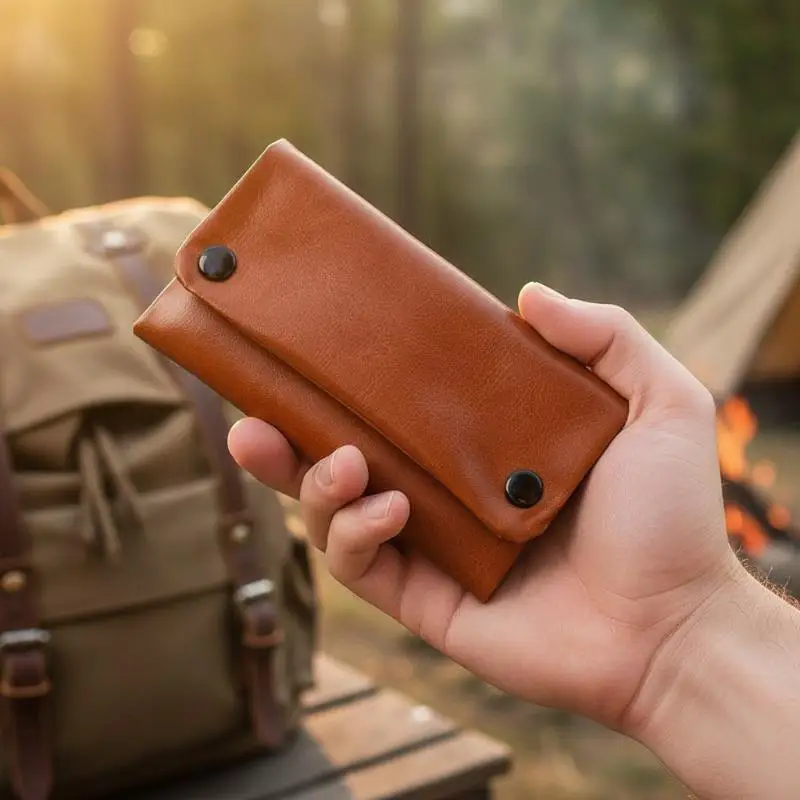 Tragbare Tabakaufbewahrung/Tabakbeutel-Etui aus PU-Leder, Pfeifen- und Zigarettenhalter, Papierhalter-Etui, Brieftasche – Detail 11