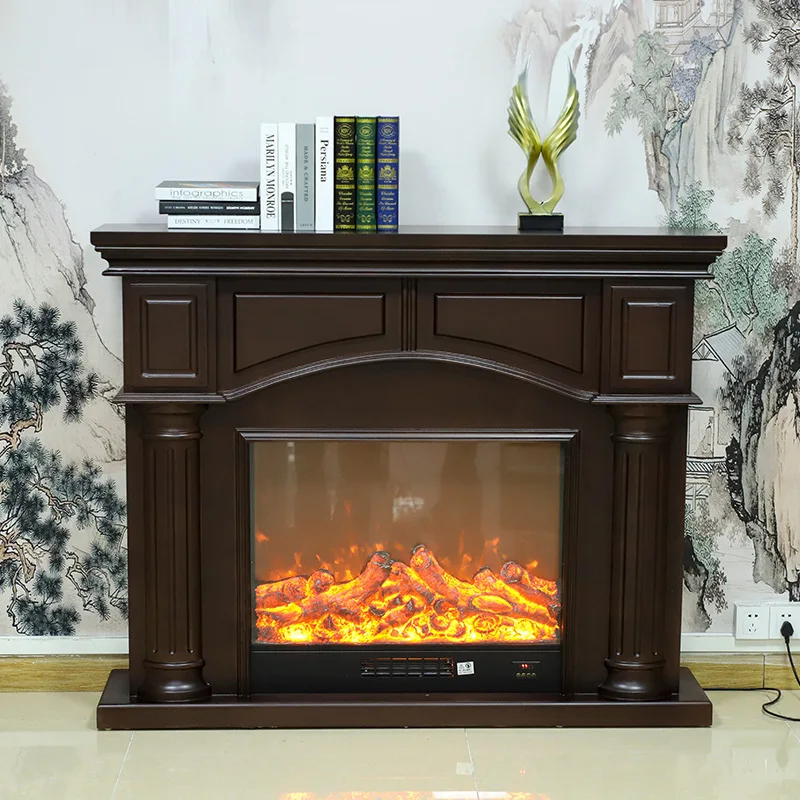 Factory Wholesale Electronic Fireplace European Fireplace Decorative LED Simulation Fireplace Built-in Home Heater