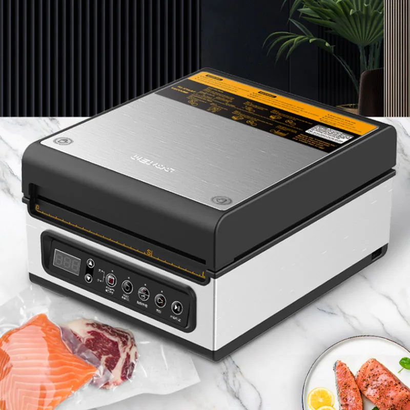 Vacuum Sealer Kitchen Strong Sous Pumping Degasser Sealing Machine Cans Packer For Food Storage Dry Wet Modes Packing