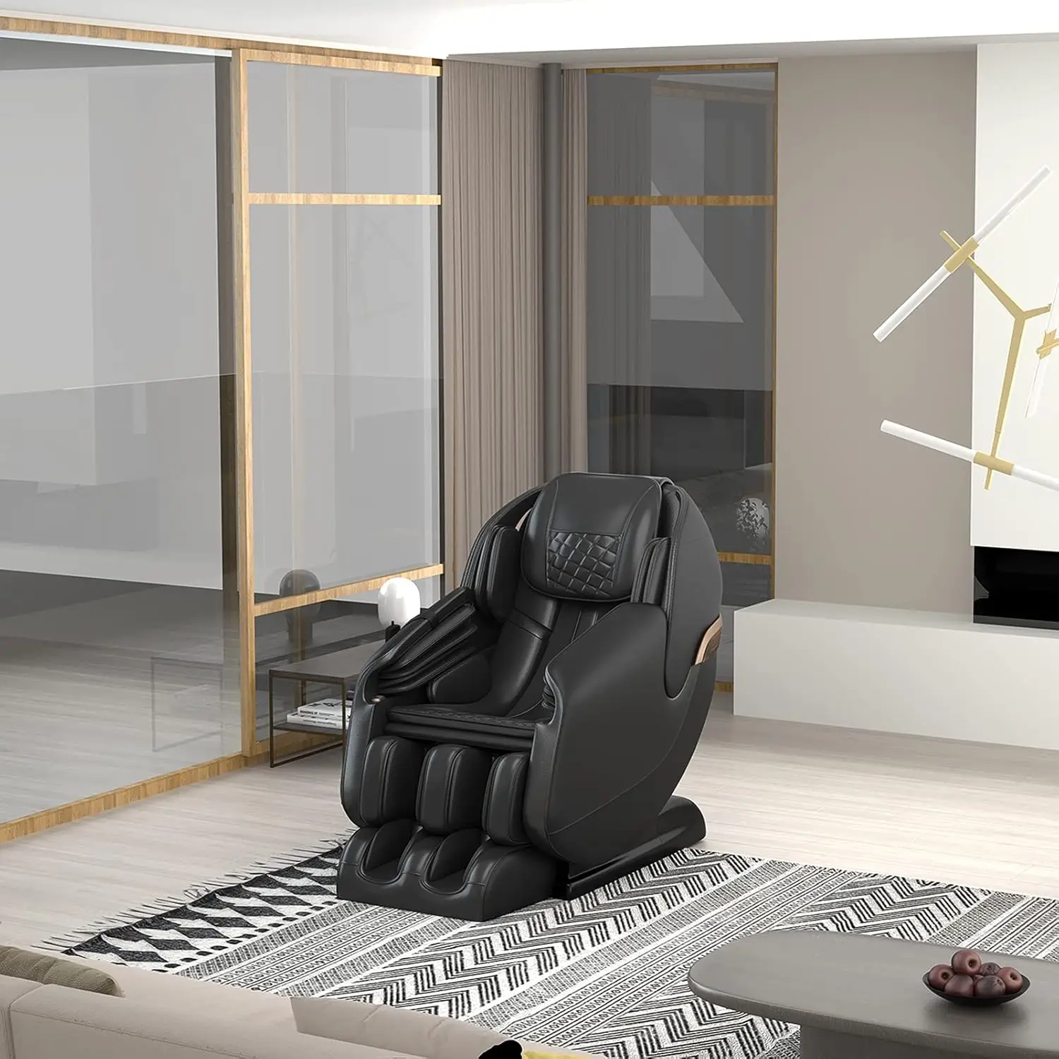 Massage Chair, Full Body Zero Gravity SL Track Shiatsu Massage Recliner Chair цена и фото