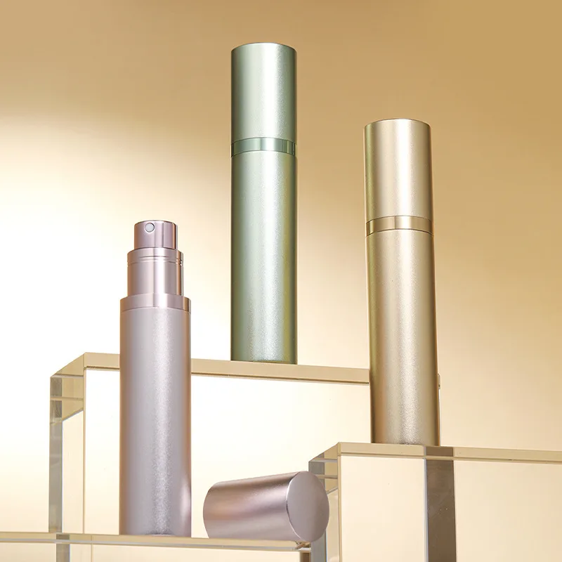 5/10ML Mini Portable Bottom-Filling Pump Perfume Refillable Spray Bottle Empty Cosmetic Containers Travel Atomizer Bottle