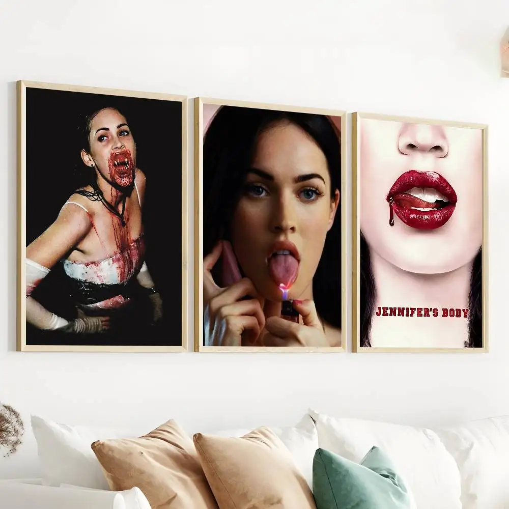 Pop Movie J-Jennifer B-BodyS Poster Gallery Prints Self Adhesive Home Decor Decoration Wall Decals Living Room Sticker