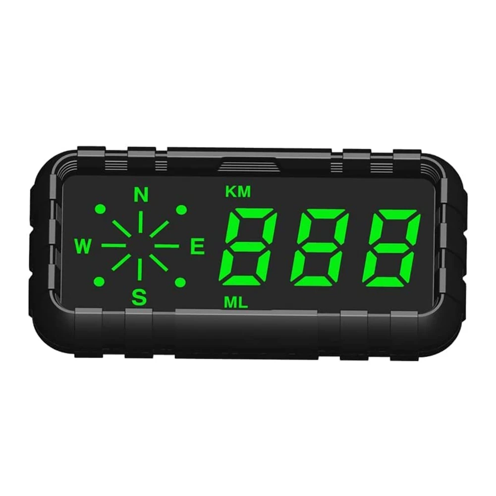 HUD Speedometer Odometer Compass Head Up Display GPS Digital Display Big Fonts Univsersal for All Cars Vehicles