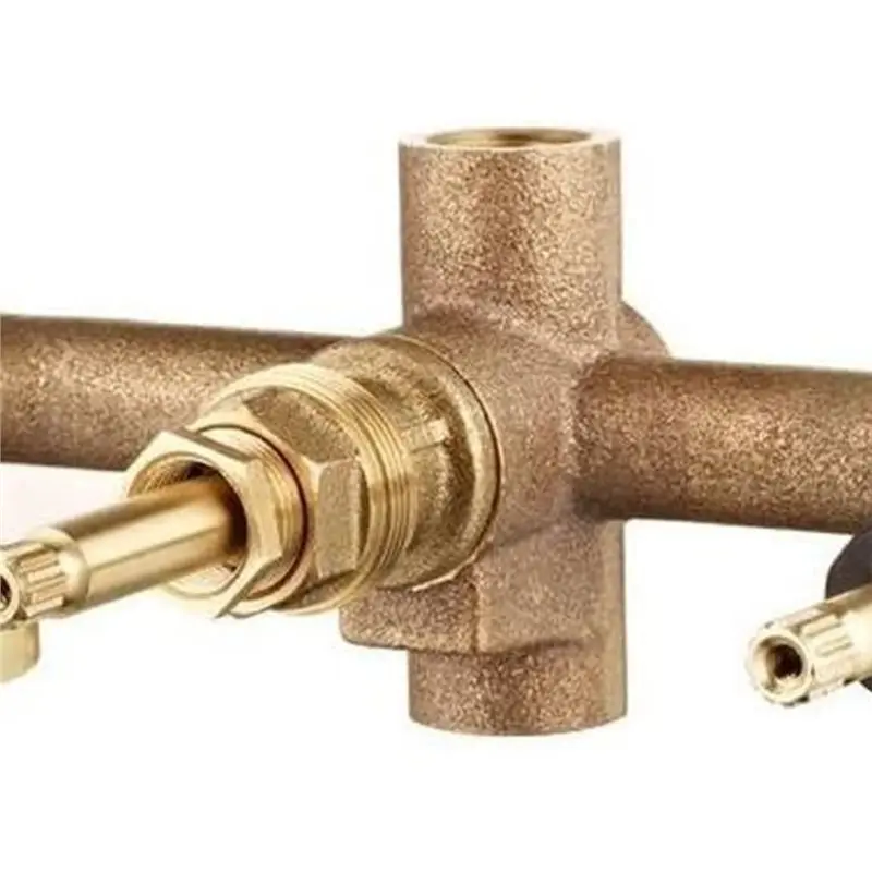 DT17 Multi Handle Bathtub Shower Valve 3-Hole 1/2 Pipe Inlet Coarse Flow Control Bathroom Fixture