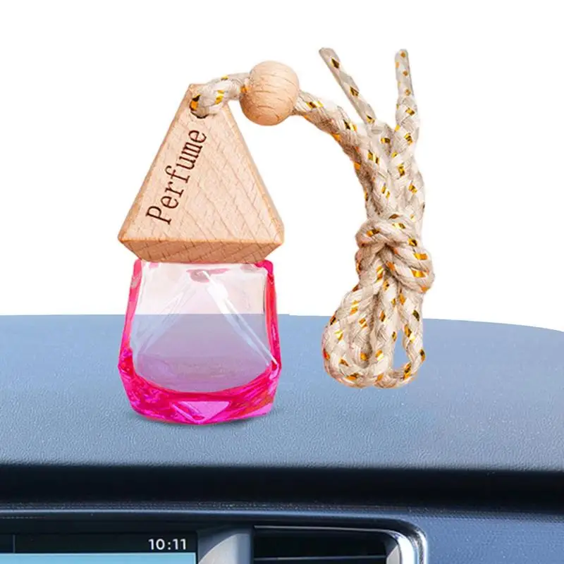 Car Air Freshener Bottles Empty Colorful Car Air Freshener Perfume Bottle Aromatherapy Fragrance Essential Oil Diffuser Hanging