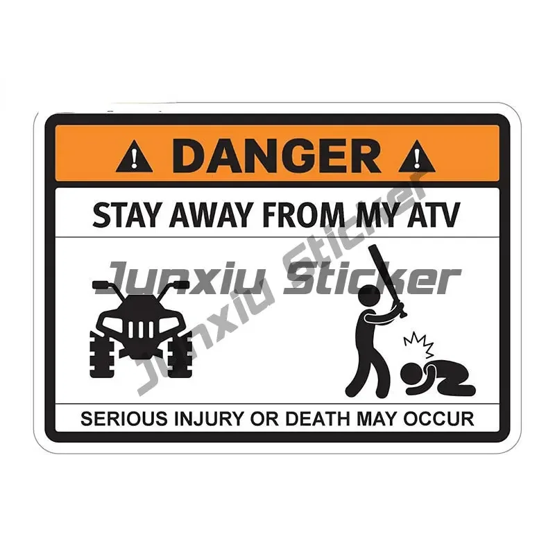 

Warning Danger Sign STAY AWAY FROM MY TRUCK ATV STAY AWAY FROM MY PET VIATION BOX STAY AWAY Car Stickers