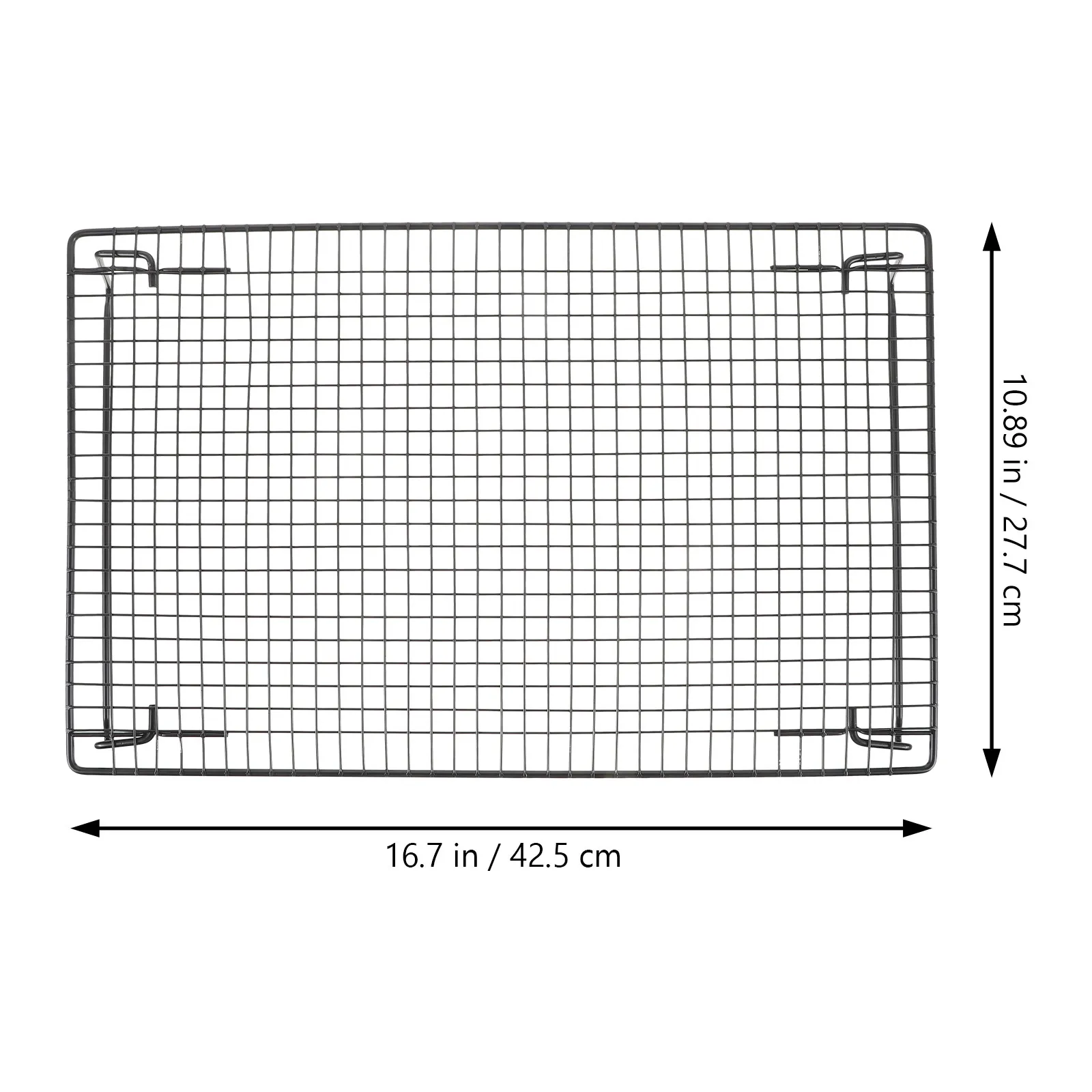Carbon Steel Cooling Rack Thick Wire Grid Multipurpose Oven Baking Rack for Bbq Cooking Cookie Drying Crispy Food Air