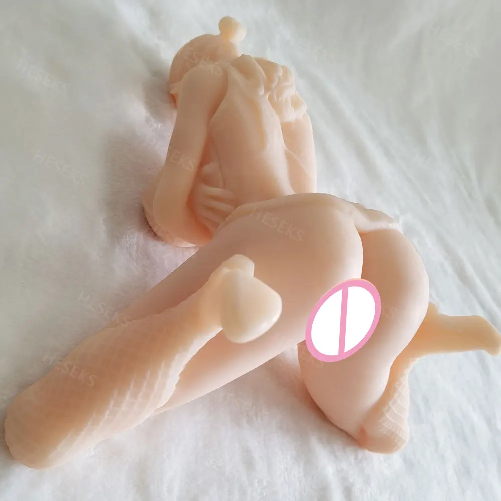 HESEKS Masturbation Cup Vagina Mini-doll Full-body Pocket Pussy Adult Sex Doll Silica gel Anime Figure Masturbation For Men 18+