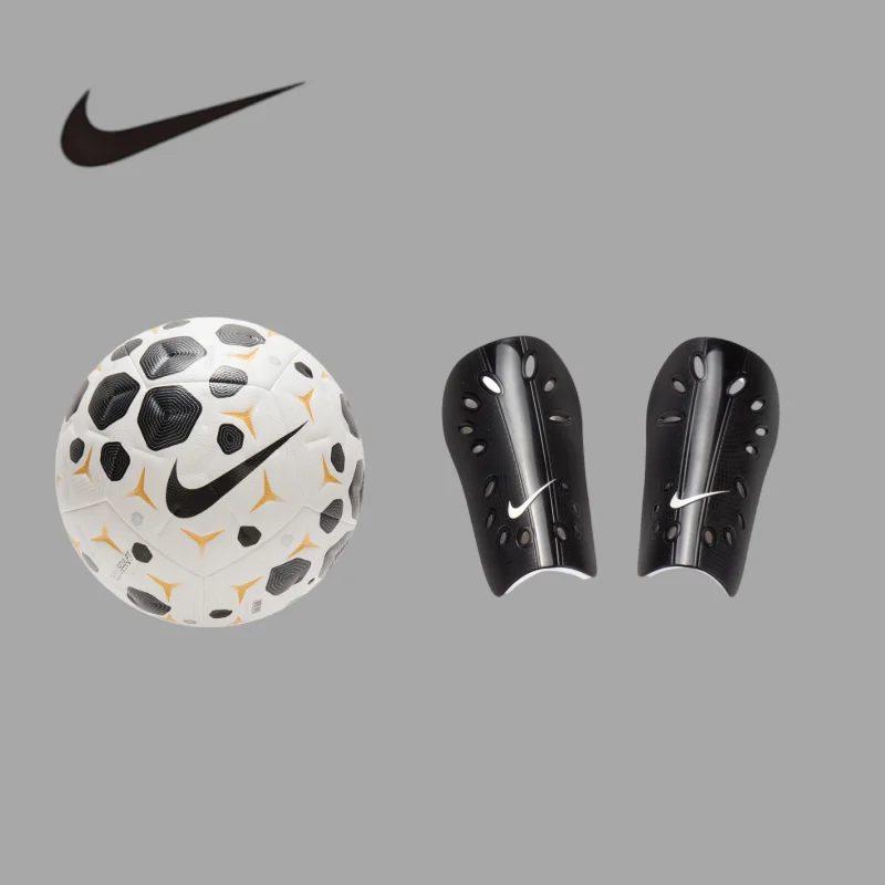 

Nike Solid Seam Ball Set No.5 Standard No.5 Ball And M Size Seamless Craft ShinguardsHV4392-100+SP0040-009