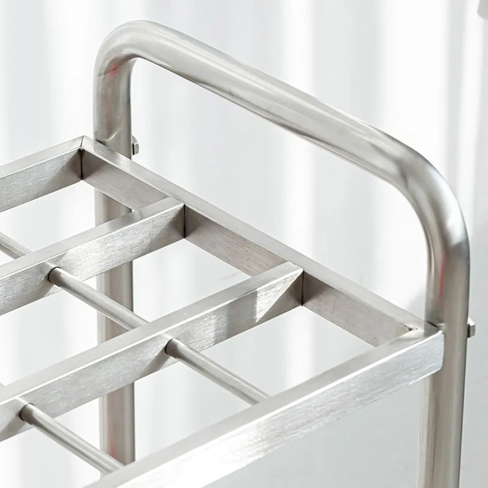 Rolling Plan Holder Cart with Wheels 12 Slot Storage Rack for Art Prints Backdrops & Wrapping Paper Mobile Organizer