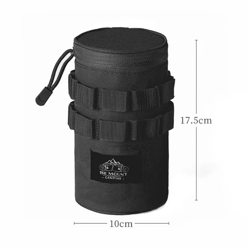 في الهواء الطلق التكتيكية متعددة الوظائف حقيبة التخزين حامل أكواب البيرة كوب ماء العزل الغطاء الواقي التخييم التنزه كوب ماء حقيبة