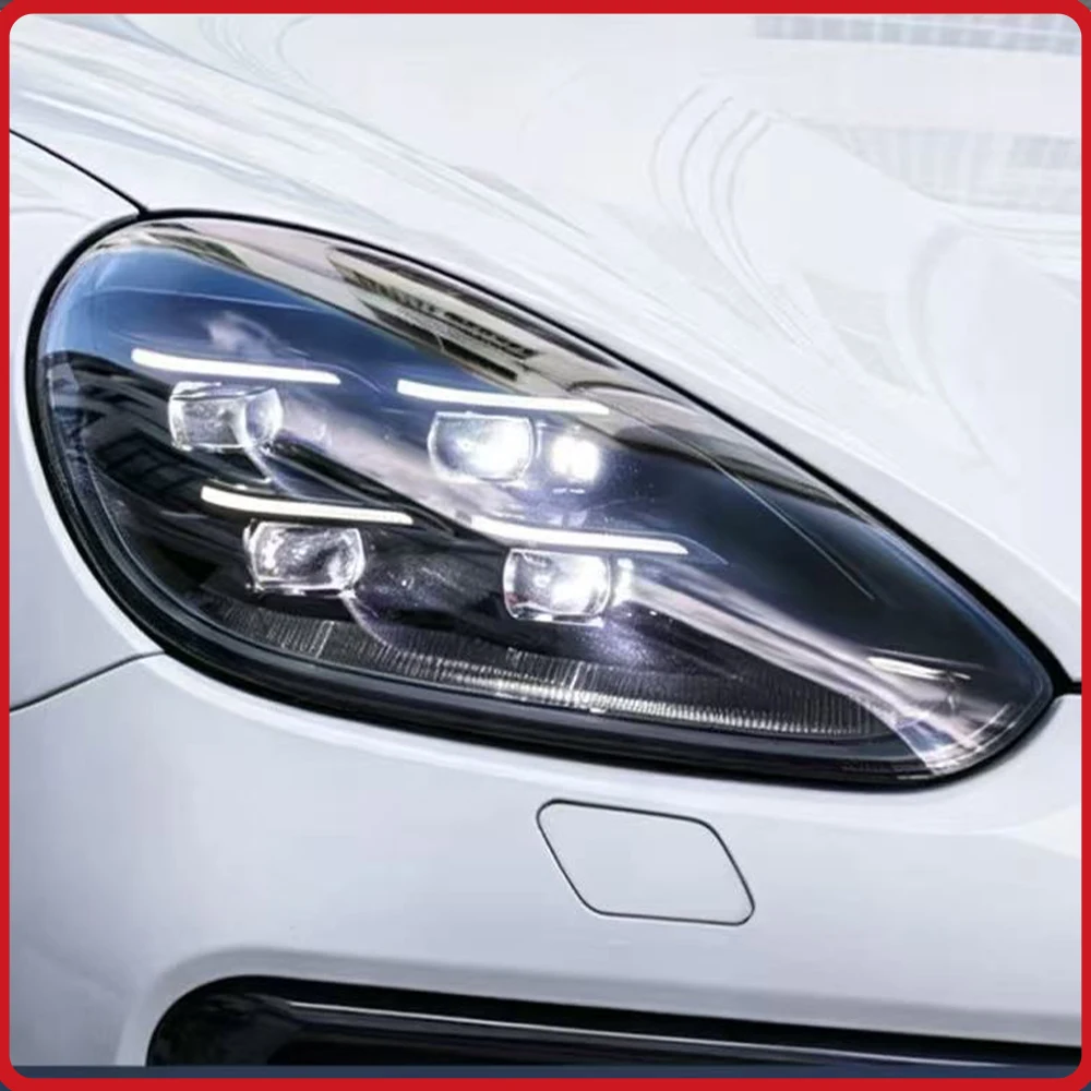 

For Porsche Cayenne 9Y0 2018-2023 Headlights Assembly Upgrade LED Lens 4 Projector Lens Plug and Play High Quality