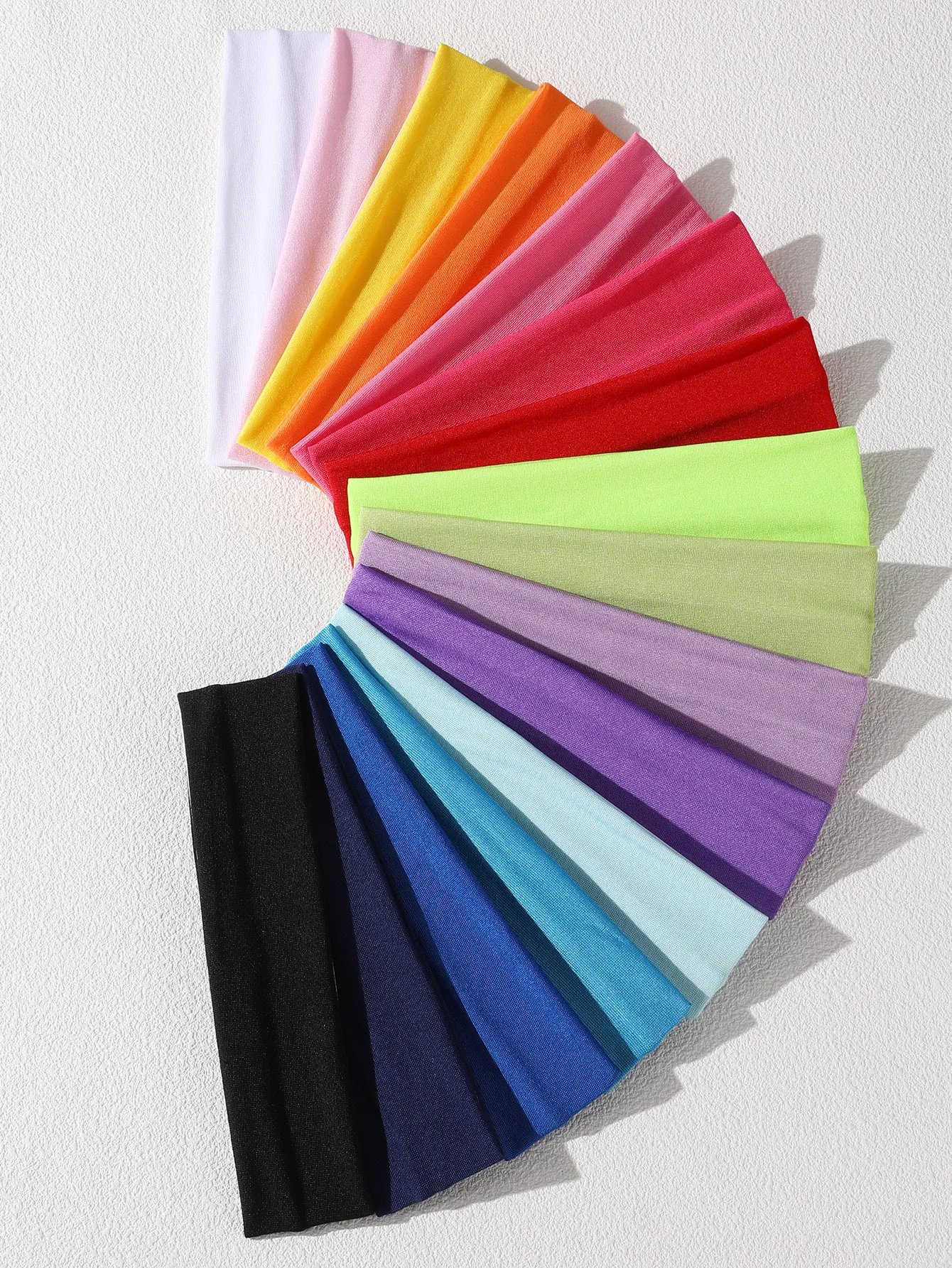 16 Stück/Set bunte Sport-Stirnbänder für Mädchen, dekoratives Stirnband-Set, geeignet für die tägliche Dekoration – Detail 3