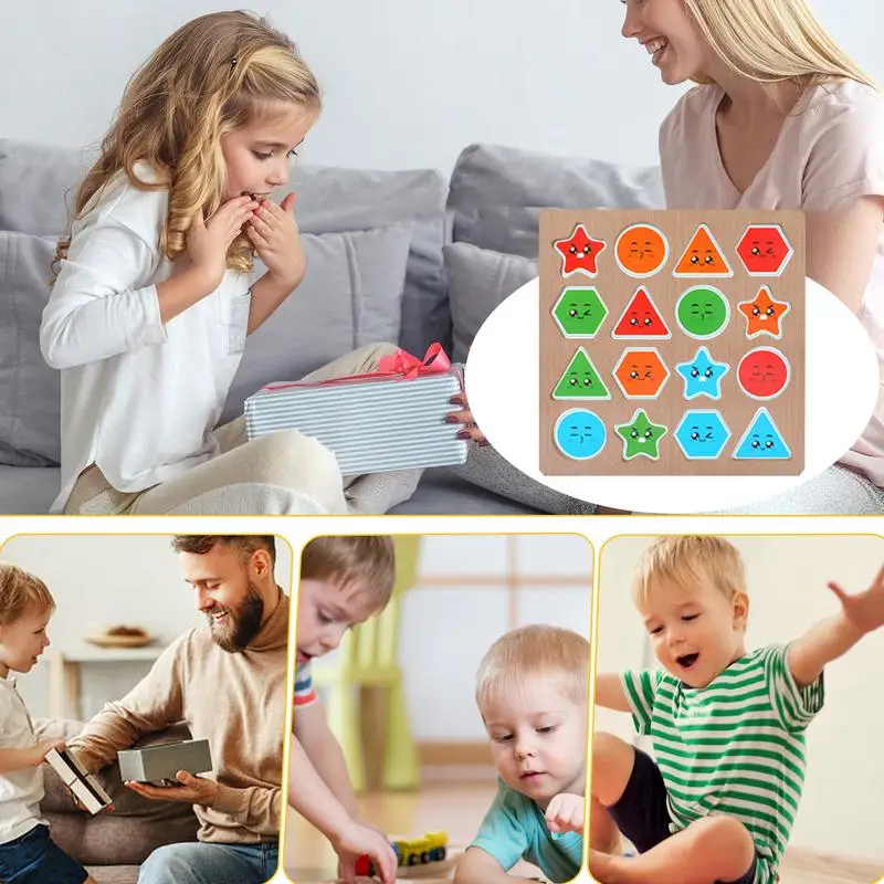 Juegos de mesa interactivos con campana, juego de clasificación de madera, reconocimiento de Color, juguetes educativos Montessori para Bo