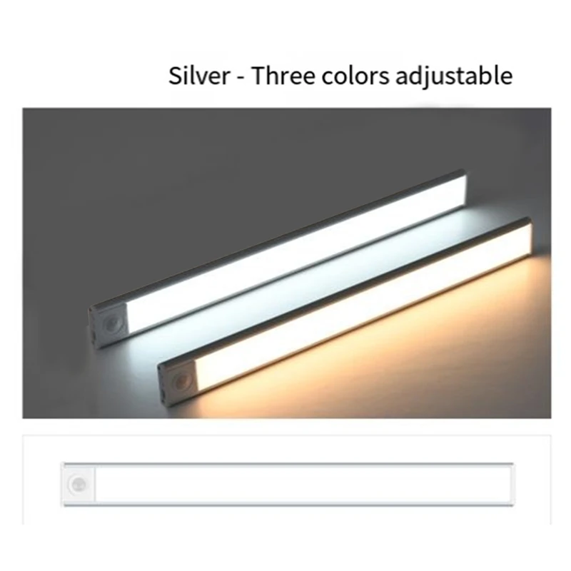 LED Night Light Motion Sensor Wireless USB Cabinet Night Light Wardrobe Lamp For Kitchen Cabinet Bedroom Wardrobe