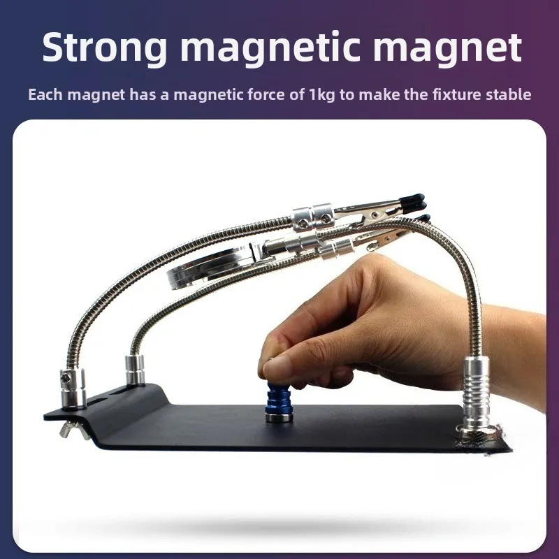 Magnetic PCB Holder Workstation Adjustable Circuit Board Clamp Soldering Tool for Phone Repair Electronics DIY