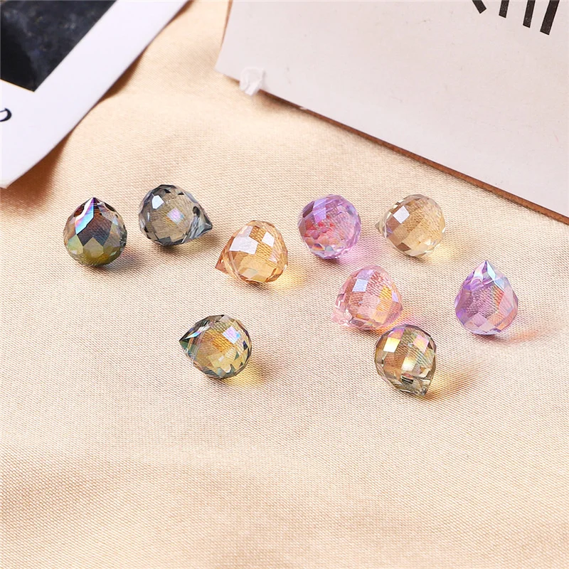 20/50PCS Austria AB Color Crystal Strawberry Beads 8mm Shiny Faceted AAA+ Glass Beads for Jewelry Making DIY Bracelet Necklace