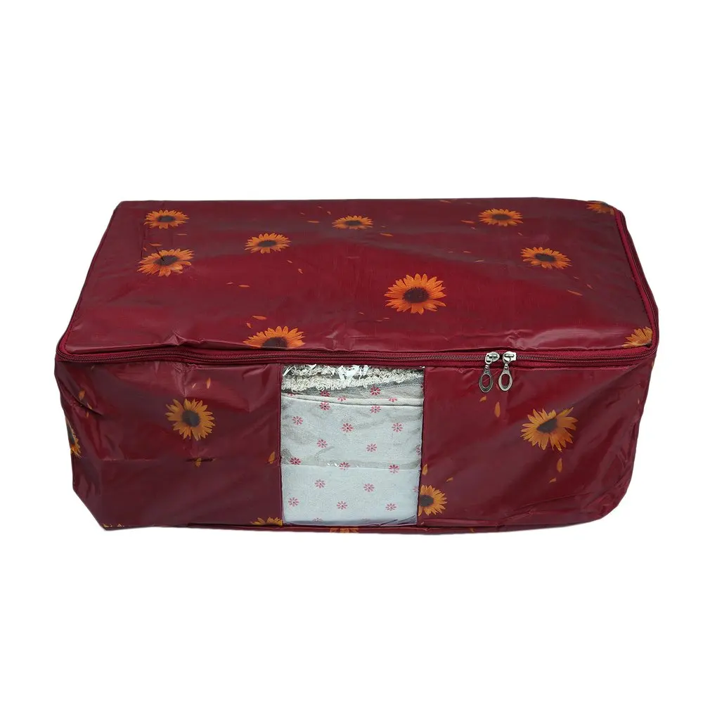 Reizen Bewegende Sorteren Zak Quilt Opbergtas Oxford Doek Kleding Opbergtas Zonnebloem Beddengoed Quilt Rommel Opbergtas