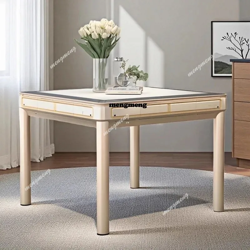 

Modern Minimalist Mahjong Table Nordic Creative Automatic Shuffling Mahjong Game Dining Table For Chess Room Home Furniture FYMT