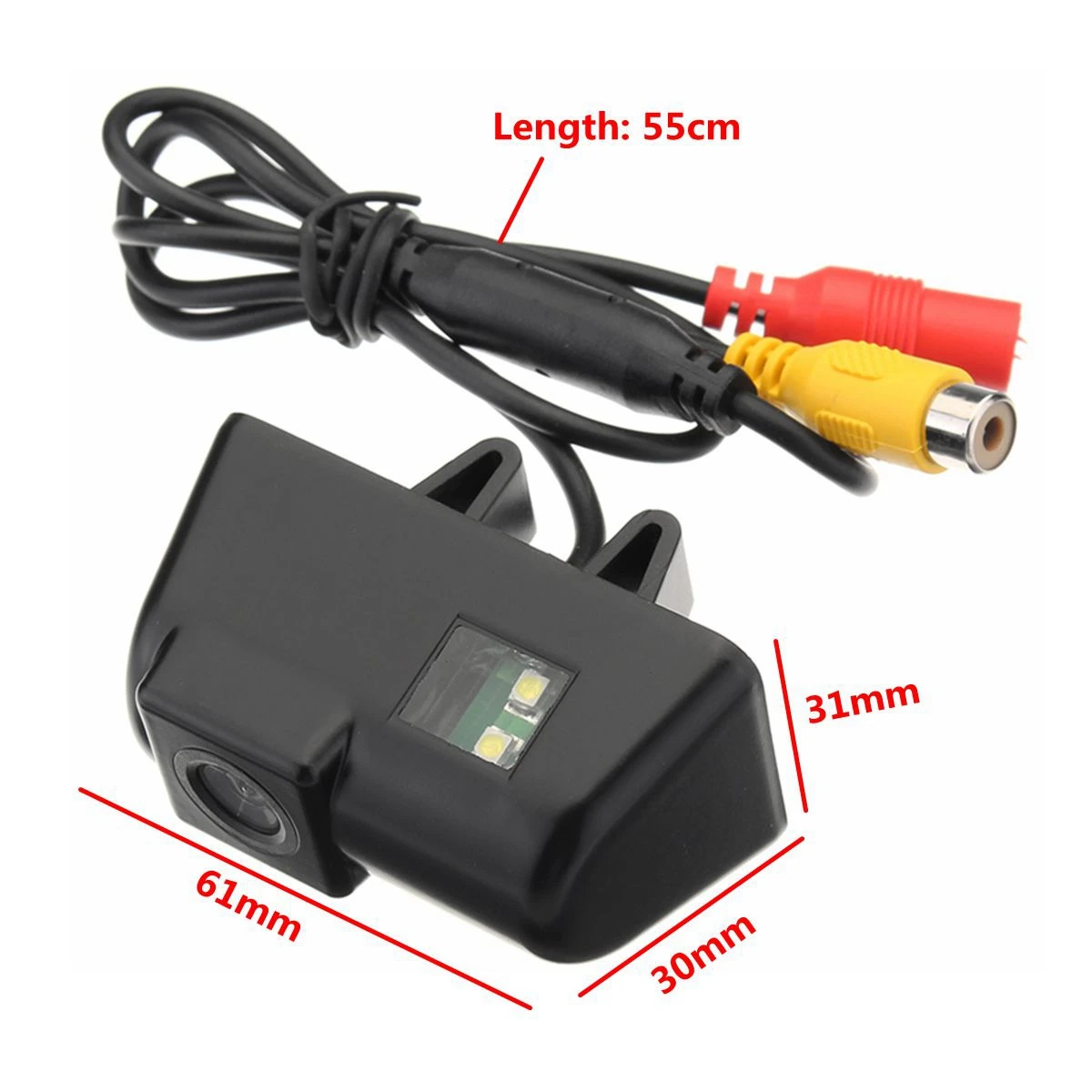Car Rear View Camera Waterproof HD CCD Night Vision Parking Camera With License Plate Light For Ford Transit Connect-A08Q