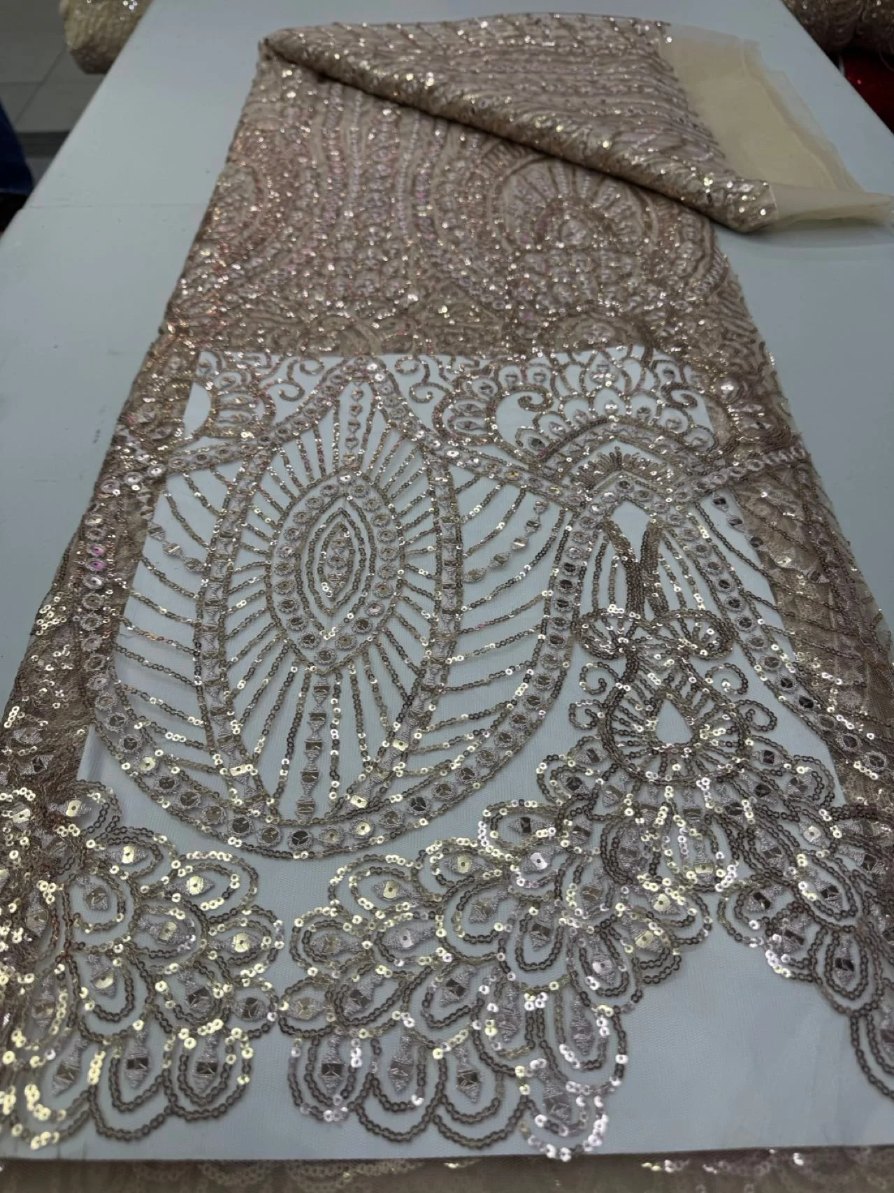 

Hot Selling White Guipure Cord Lace Fabric 2026 High Quality Lace Material Bridal For Nigerian Wedding Dress JY527